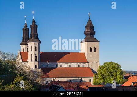 Schweden, Insel Gotland, Visby, Kathedrale Visby Sankta Maria Domkyrka, 12. Jahrhundert, außen Stockfoto