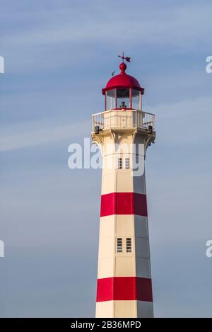 Schweden, Scania, Malmö, Inre Hamnen Innenhafen, Leuchtturm Stockfoto