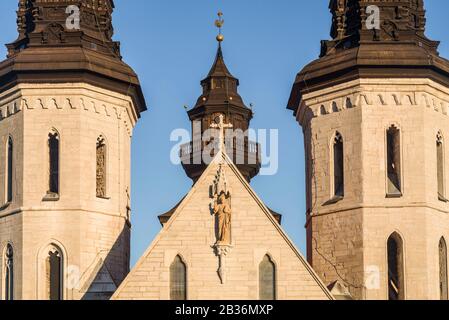 Schweden, Insel Gotland, Visby, Kathedrale Visby Sankta Maria Domkyrka, 12. Jahrhundert, außen Stockfoto