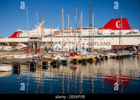 Schweden, Gotland Island, Visby, Gotland Ferry Stockfoto