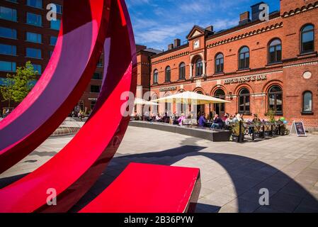 Schweden, Scania, Malmö, Malmö, Malmö Vastra Station Restaurant und Bar im ehemaligen Bahnhof Stockfoto