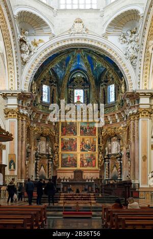 Spanien, Valencia, Altstadt, Maria-Maria-Kathedrale von Valencia, Chor Stockfoto