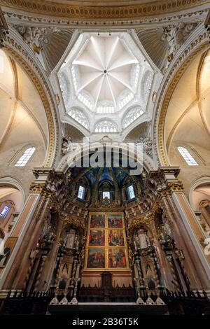 Spanien, Valencia, Altstadt, Maria-Maria-Kathedrale von Valencia, Chor Stockfoto