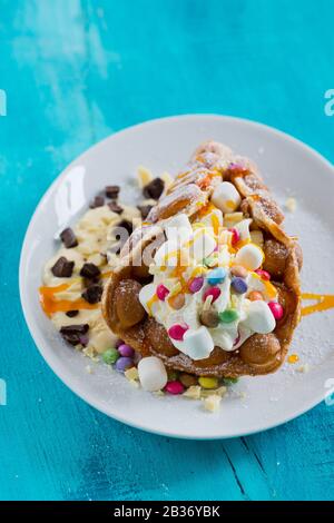 Blasenwaffel Stockfoto