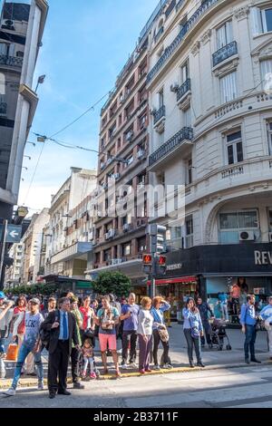 Argentinien, Provinz Buenos Aires, Buenos Aires, Avenida Florida Stockfoto