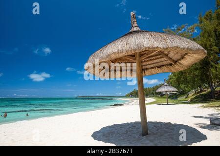 Mauritius, Flacq District, Quatre Cocos Beach Stockfoto