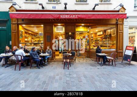 Frankreich, Paris, Konditorei und Delikatessenladen Korkarz in der Rue des Rosiers Stockfoto