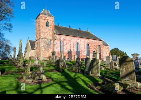 Prestonkirk Parish Church East Linton in East Lothian, Schottland, Großbritannien