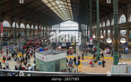 Bahnhof Gare du Nord in Paris, Frankreich Stockfoto