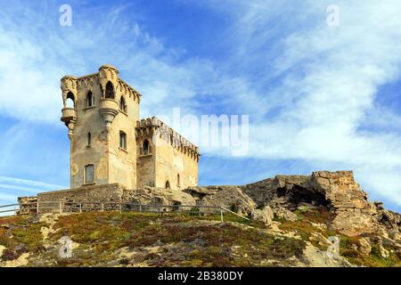 Alte Burg Castillo de Santa Catalina in Tarifa Stockfoto