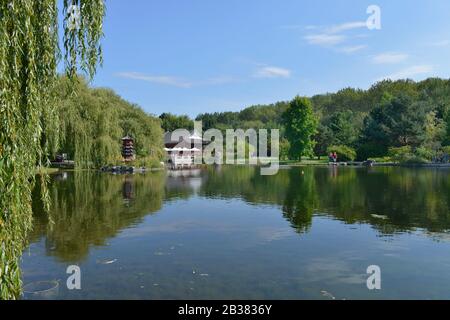 Chinesischer Garten, IGA, Marzahn, Berlin, Deutschland Stockfoto