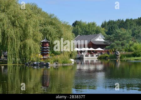 Chinesischer Garten, IGA, Marzahn, Berlin, Deutschland Stockfoto