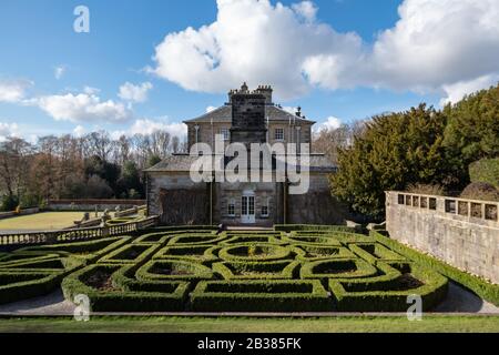 Glasgow, Schottland, Großbritannien. März 2020. Wetter in Großbritannien: Sonniger Tag im Pollok House im Pollok Country Park. Kredit: Skully/Alamy Live News Stockfoto