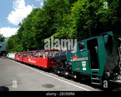 Brienz, Schweiz. Rothorn-Bahn, SLM-Motor Nr. 15. Baujahr 1996. Stockfoto