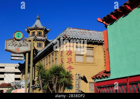 Hop Louie Restaurant, Central Plaza, Chinatown, Los Angeles, Kalifornien, USA Stockfoto