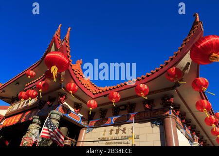 Thien Hau Temple, Chinatown, Los Angeles, Kalifornien, USA Stockfoto