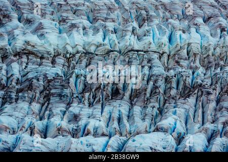 Lachsgletscher, Stewart, British Columbia, Kanada. Moody Szene Stockfoto