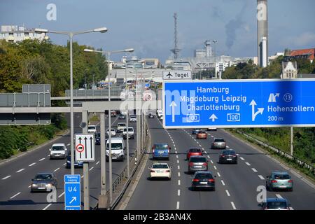 Stadtautobahn A 100, Wilmersdorf, Berlin, Deutschland Stockfoto