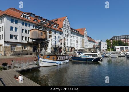 Das Einkaufszentrum, Tempelhofer Hafen, Tempelhof, Berlin, Deutschland Stockfoto