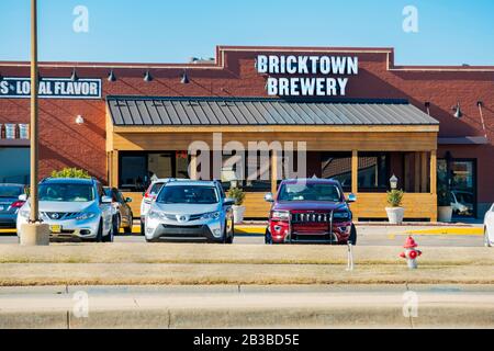 Bricktown Brewery, ein Kettenbetrieb mit handwerklichen Bieren und gutem Essen. Wichita, Kansas, USA. Stockfoto