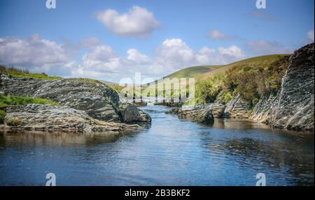 Der Fluss Elan im Elan Valley, Wales Stockfoto