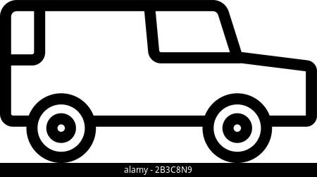 Herzsymbol - Vektor. Isolierte Darstellung des Kontursymbols Stock Vektor