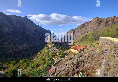 Masca-Dorf auf Tenera, Kanarische Inseln, Spanien Stockfoto