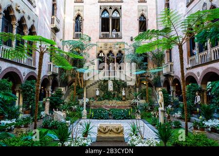 Boston MA USA - ca. Februar 2020 - Interior des Museum von Isella Stewart Gardner Stockfoto