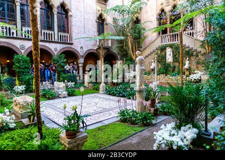 Boston MA USA - ca. Februar 2020 - Interior des Museum von Isella Stewart Gardner Stockfoto