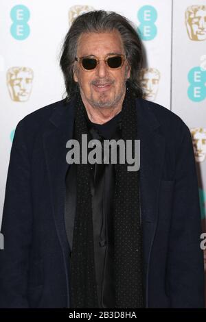 Die EE British Academy Film Awards 2020 in der Royal Albert Hall - Ankünfte Mit: Al Pacino Where: London, Großbritannien Wenn: 02. Februar 2020 Kredit: Mario Mitsis/WENN.com Stockfoto