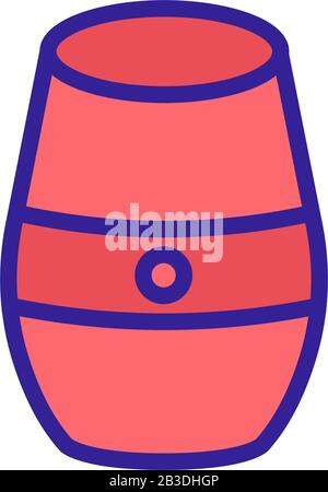 Vektor des Symbols für Sprachsteuerung. Isolierte Darstellung des Kontursymbols Stock Vektor