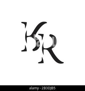 Vektor für das Logo des Buchstabensymbols Stock Vektor
