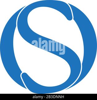 Letter so Linked Simple Design Symbol Logo Vector Stock Vektor