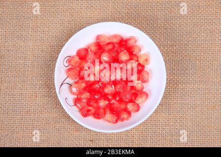 Nahaufnahme aus Granatapfel Stockfoto