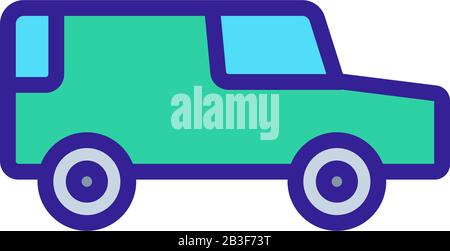 Herzsymbol - Vektor. Isolierte Darstellung des Kontursymbols Stock Vektor