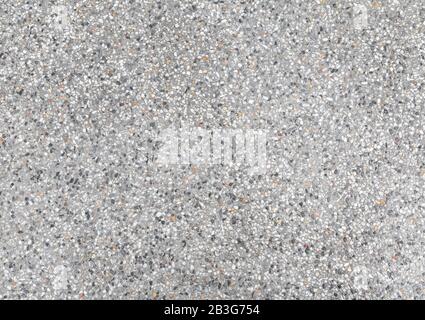 Waschen Sie Das Bodenmuster Aus Sandstein oder Terrazzo, und färben Sie grauen Oberflächenmarmor für horizontale Hintergrundbilder Stockfoto