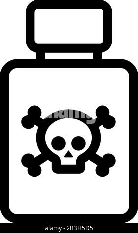 Icon-Vektor der Insektenkontrolle. Isolierte Darstellung des Kontursymbols Stock Vektor