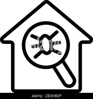 Icon-Vektor der Insektenkontrolle. Isolierte Darstellung des Kontursymbols Stock Vektor