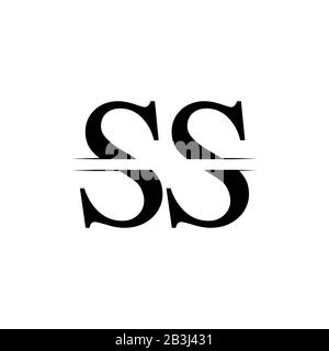 Initial SS Logo Design Vector Template. SS Schreiben Logo Design Stock Vektor