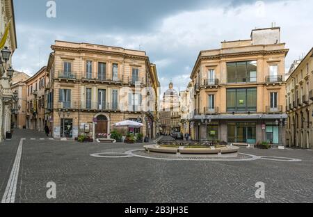 Chieti (Italien) - Blick auf das historische Zentrum der Stadt Chieti, der Provinzhauptstadt der Region Abruzzen, Mittelitalien Stockfoto