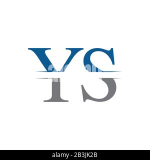 Vektor-Vorlage für das anfängliche YS-Logo-Design. Creative Letter YS Business Logo Vector Illustration Stock Vektor
