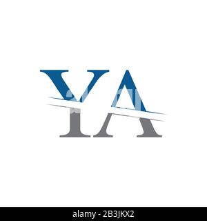Vektor-Vorlage für das ursprüngliche Logo im Vorjahr. Creative Letter VYA Business Logo Vector Illustration Stock Vektor