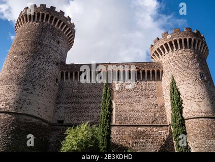 Italien, Latium, Tivoli, die Burg von Rocca Pia, Festung Stockfoto