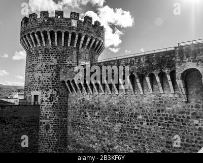 Italien, Latium, Tivoli, die Burg von Rocca Pia, Festung Stockfoto