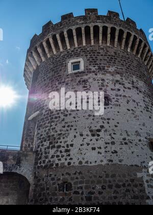 Italien, Latium, Tivoli, die Burg von Rocca Pia, Festung Stockfoto