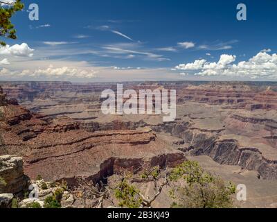 Grand Canyon National Park, South Rim, Arizona/Nevada, USA: [ Canyon-Panoramaaussicht, Colorado River ] Stockfoto