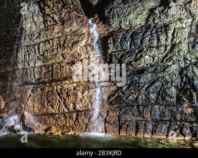 Italien, Abruzzen, San Demetrio ne' Vestini, Stiffe Caves Stockfoto