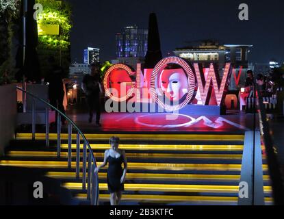 Rooftop-Bar 'Glow', Ho-Chi-Minh-Stadt, Vietnam Stockfoto