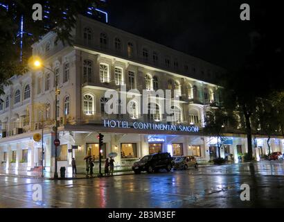 Hotel Continental Saigon, Ho-Chi-Minh-Stadt, Vietnam Stockfoto