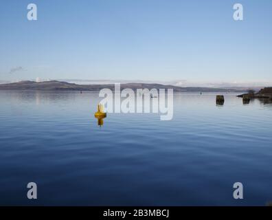 Blick auf den Fluss Clyde Stockfoto